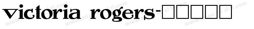 victoria rogers字体转换